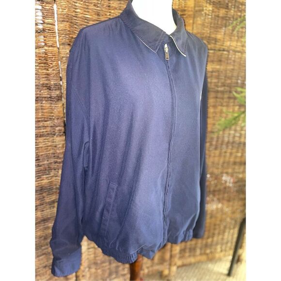 Polo by Ralph Lauren Mens Vintage Harington Jacket Full Zip Collared Navy Blue X - Picture 11 of 14